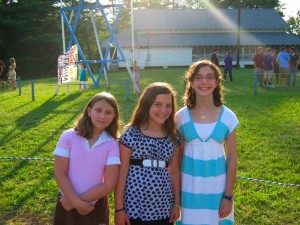 Marina (on the left) and two friends