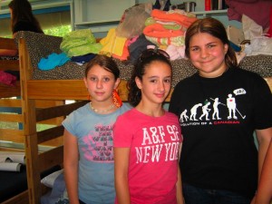 Marina (on the left) and cabinmates