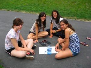 Drawing with water?