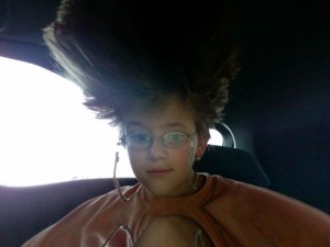 "Cool hair!"