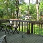 From back deck, overlooking yard and coop From back deck, overlooking yard and coop